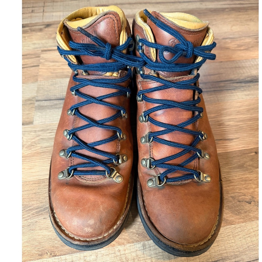 Danner Mountain Pass Cedar Hiking Boots Brown Leather GORE-TEX Vibram 11W